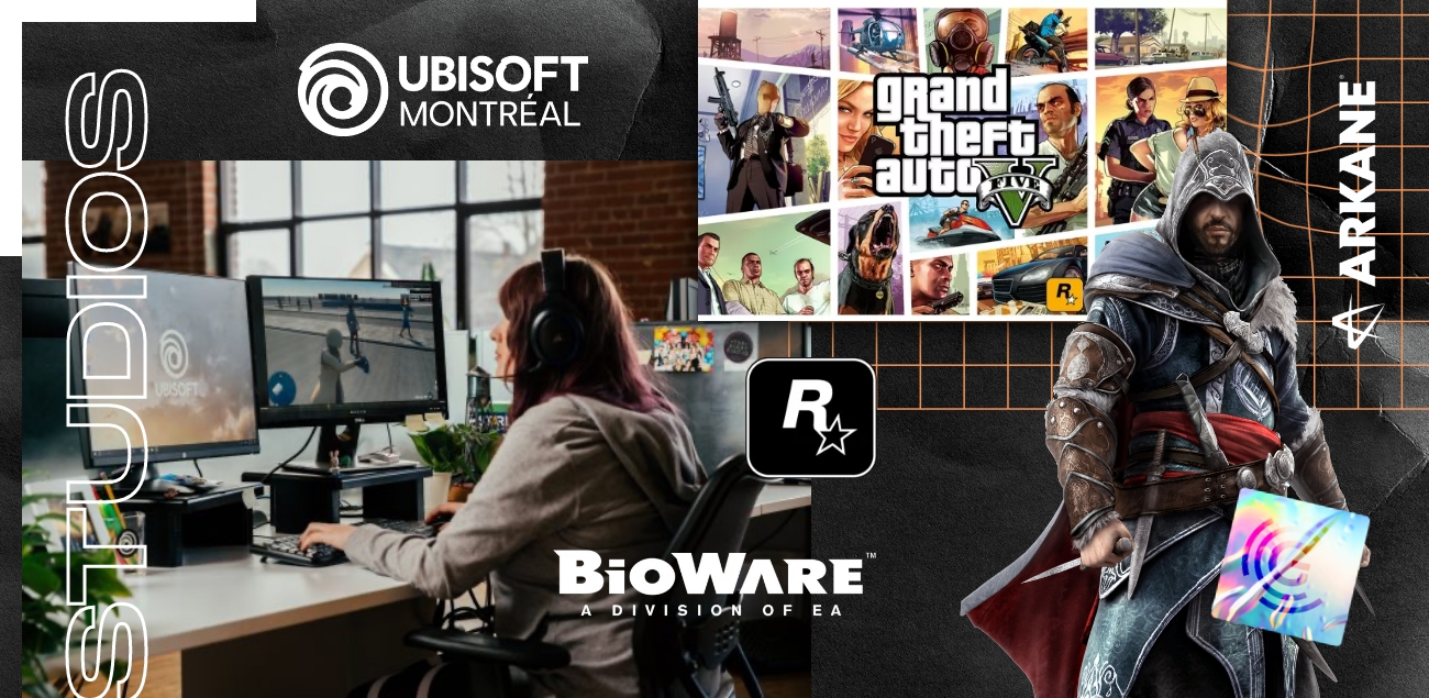 Les studios de jeux vidéo