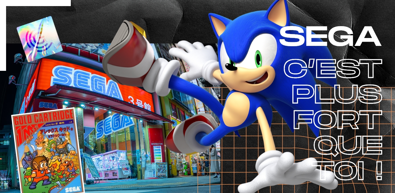 Sonic et d'autres visuels de jeux sega