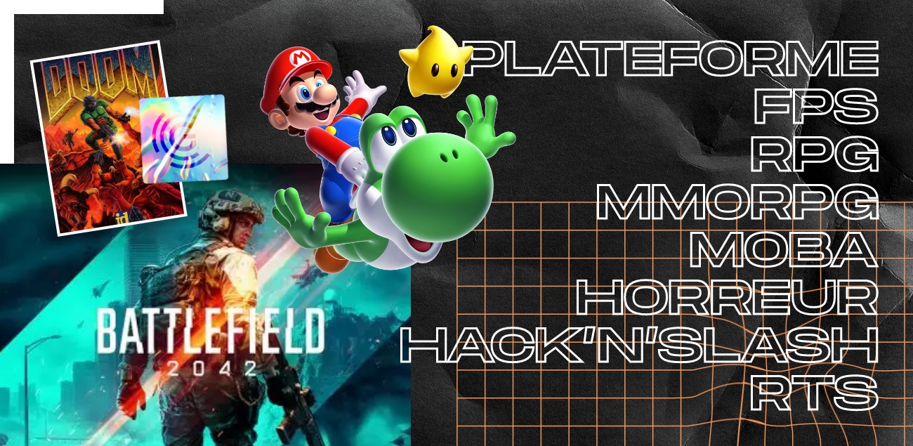 Les différents genres de jeu vidéo