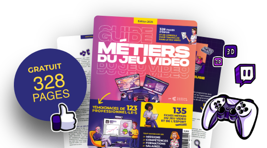 Toutes les fiches métiers disponibles dans le Guide des métiers du jeu vidéo