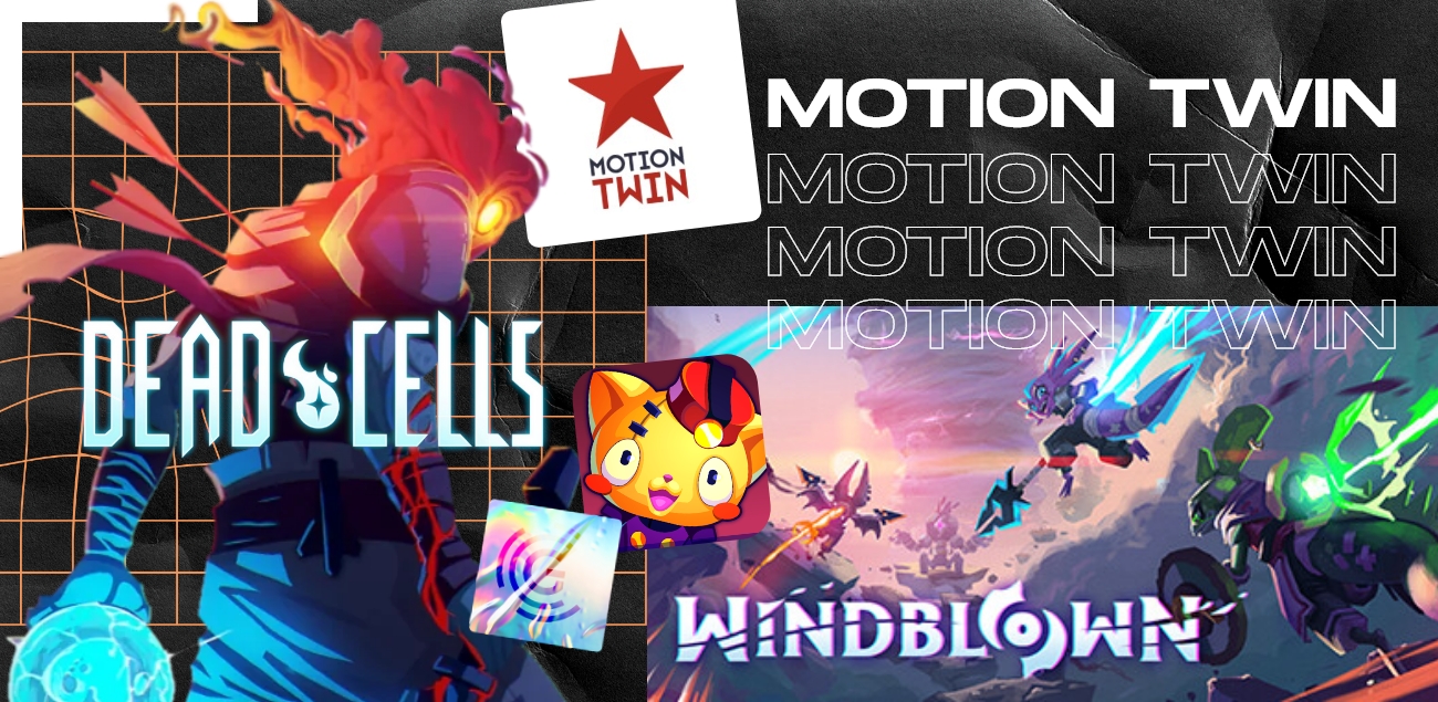 Logo de Motion Twin et visuels de ses jeux