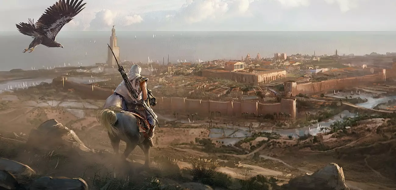 Visuel de l'open world dans Assassin's Creed