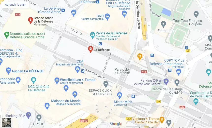 Map Gaming Campus Paris