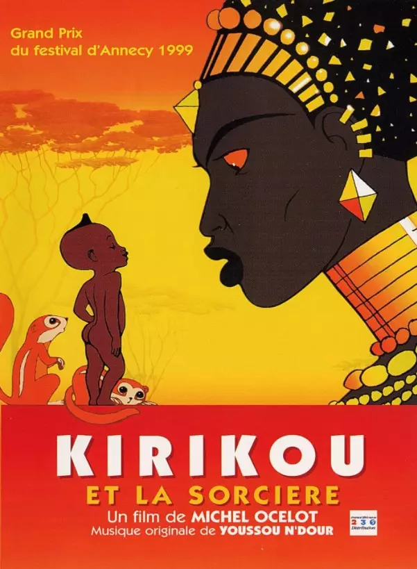 Affiche de Kirikou et la Sorcière de M. Ocelot