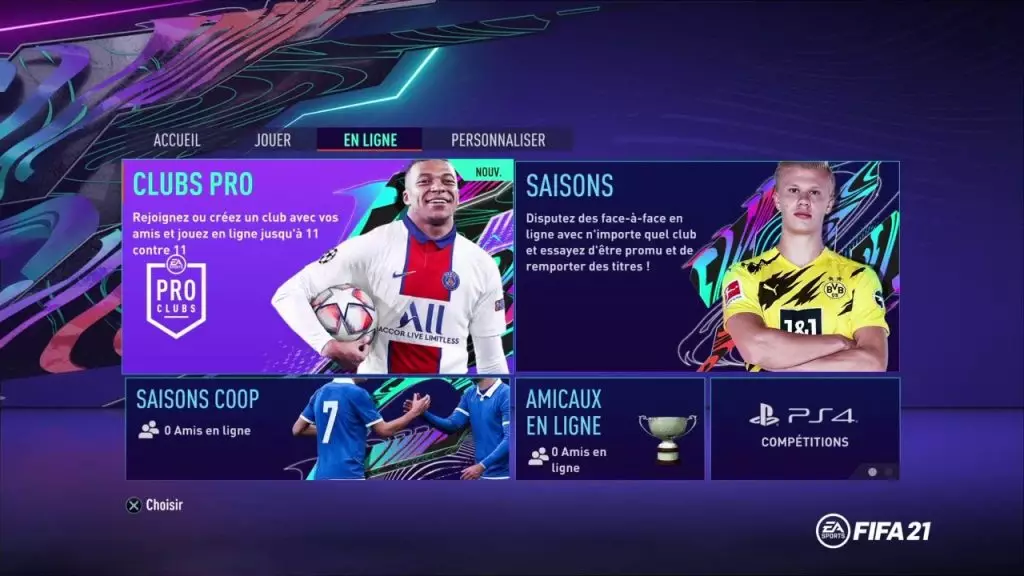 Capture écran FIFA 21