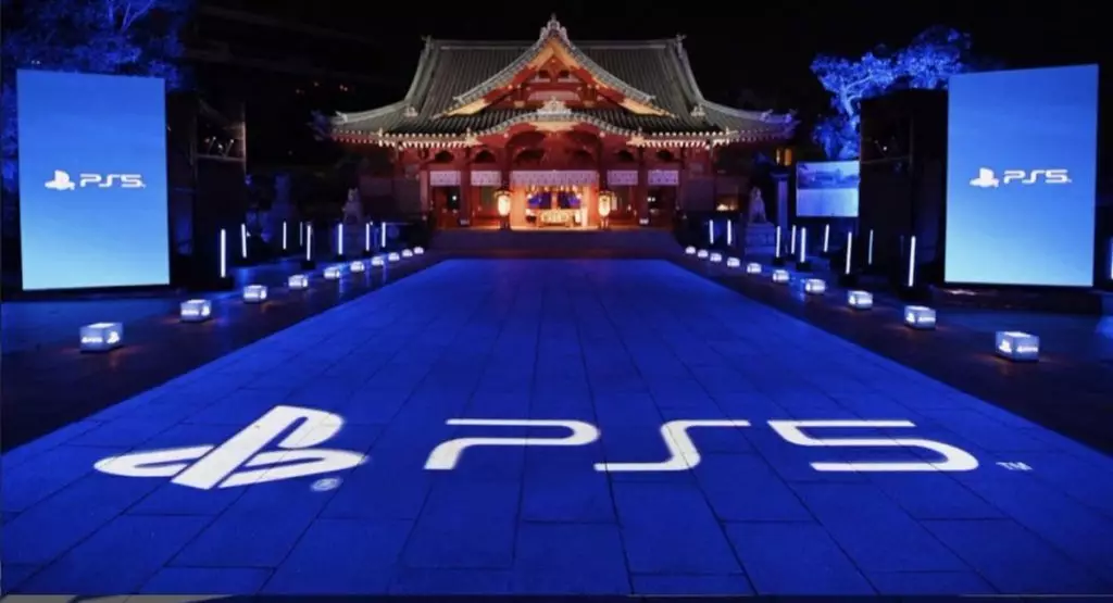 Photo du lancement au Japon de la PS5