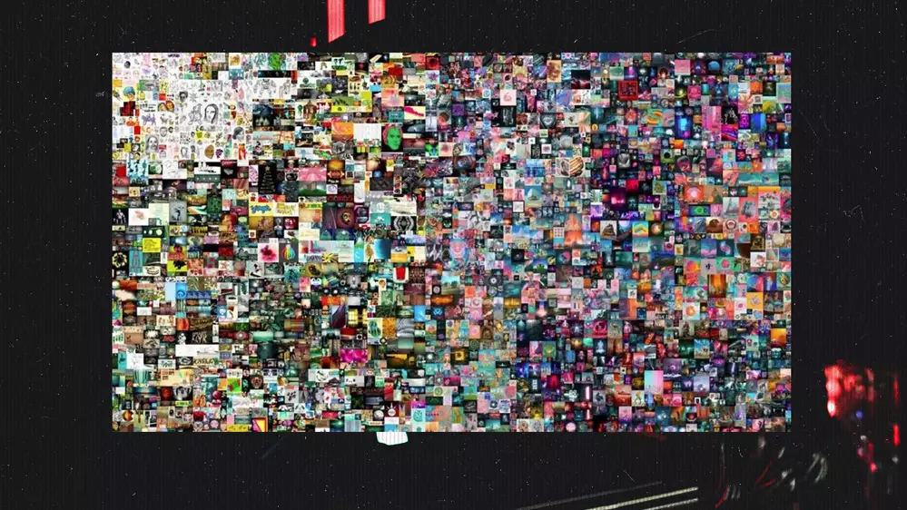 Everydays the First 5000 Days, collage de l’artiste digital Beeple (vendu 69 millions de dollars)