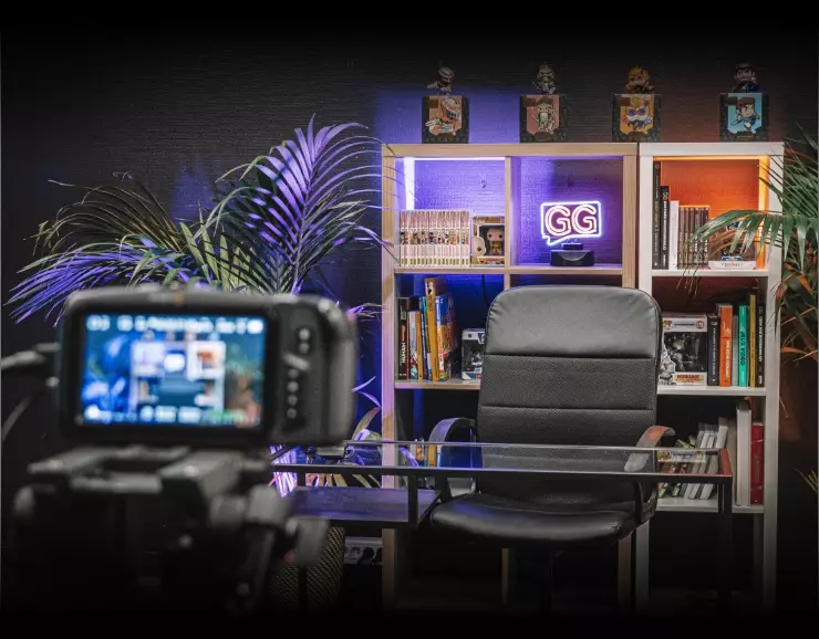 Studio de Lyon pendant le tournage d'une émission