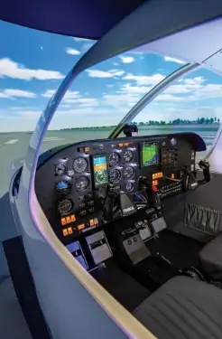 Cockpit de simulateur de vol