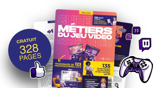 Toutes les fiches métiers disponibles dans le Guide des métiers du jeu vidéo