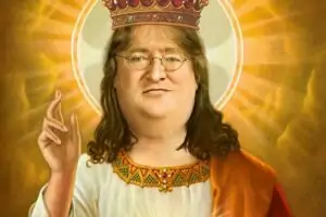 Personnage central de Valve, Gabe Newell est la cible de nombreux memes (souvent bienveillants)