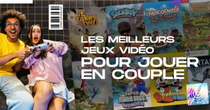 Une femme et un homme qui jouent aux jeux vidéo Une femme et un homme qui jouent aux jeux vidéo