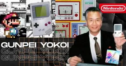 Photo de Gunpei Yokoi et de la game boy