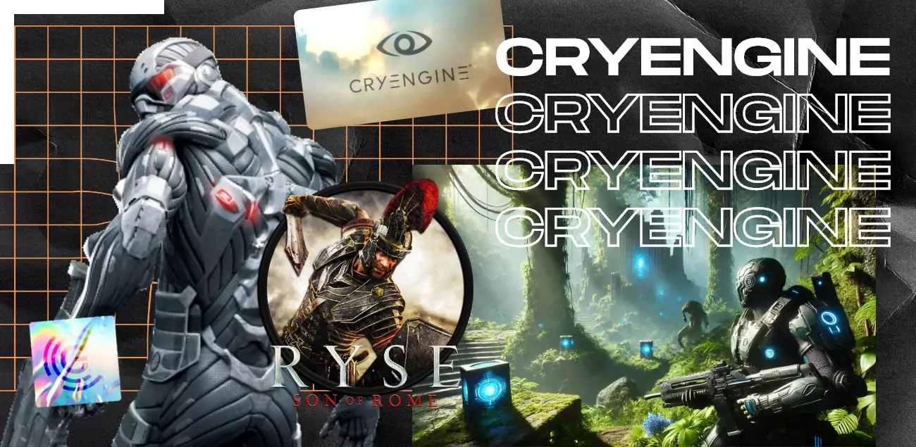 Logo Cryengine et des jeux créés avec le moteur