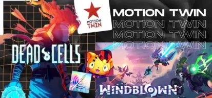 Logo de Motion Twin et visuels de ses jeux
