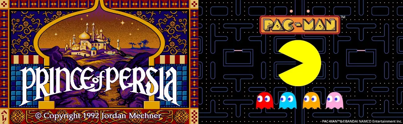 Pacman et Prince of Persia
