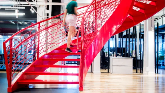 Escalier bureaux Ubisoft
