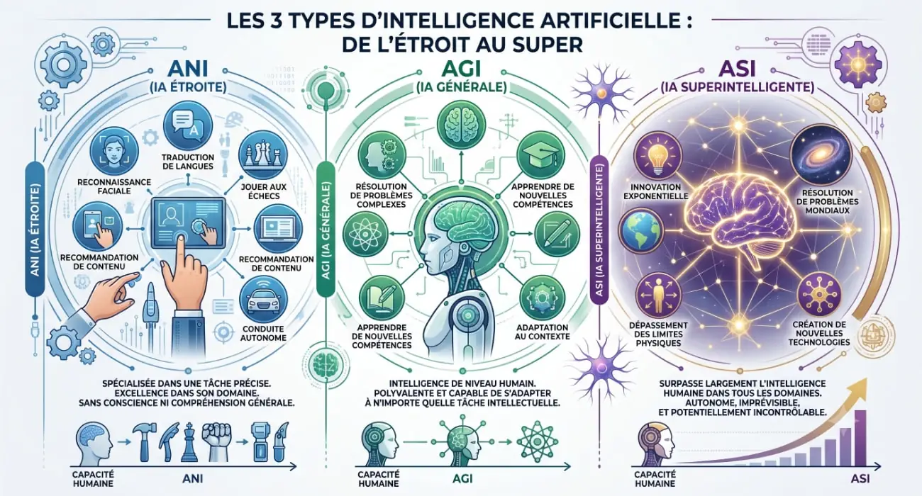 Décryptage des 7 catégories d’intelligence artificielle
