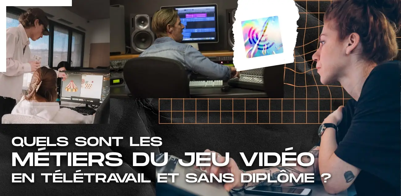 Quels sont les métiers du jeu vidéo possibles en télétravail et sans diplôme ?